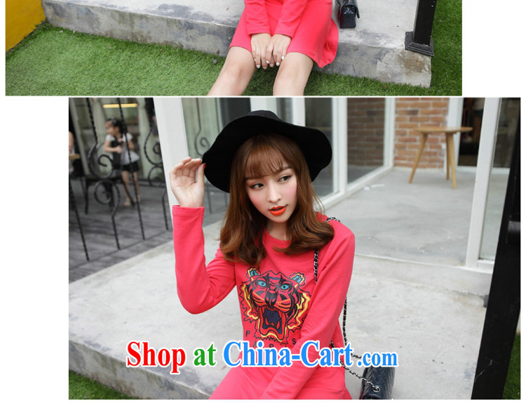 Optimize products, the XL female 2014 mm thick autumn and winter clothing Korean new round-collar graphics thin, long dresses red XXXXL pictures, price, brand platters! Elections are good character, the national distribution, so why buy now enjoy more preferential! Health