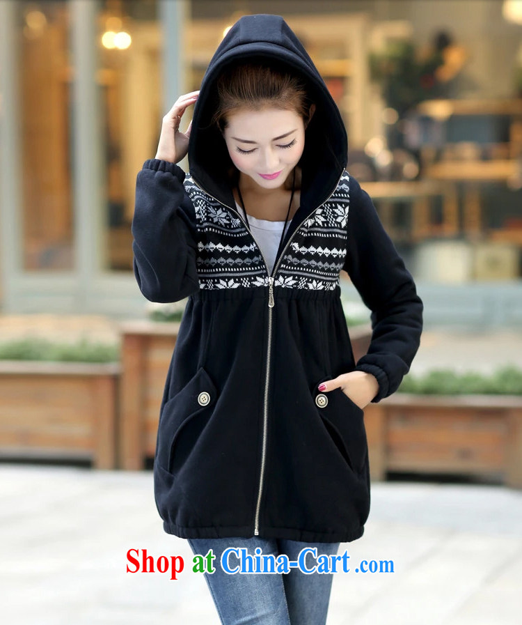 ZORMO Korean women mm thick the lint-free cloth thick larger women's coats snowflake pattern sport and leisure cap female T-shirt black 6 XL 195 - 215 Jack pictures, price, brand platters! Elections are good character, the national distribution, so why buy now enjoy more preferential! Health