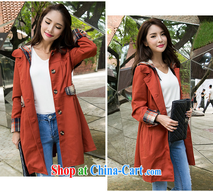 The honey and diverse large, female winter clothing thick mm Korean long-sleeved plaid stitching thick long wind jacket women 2679 blue L pictures, price, brand platters! Elections are good character, the national distribution, so why buy now enjoy more preferential! Health