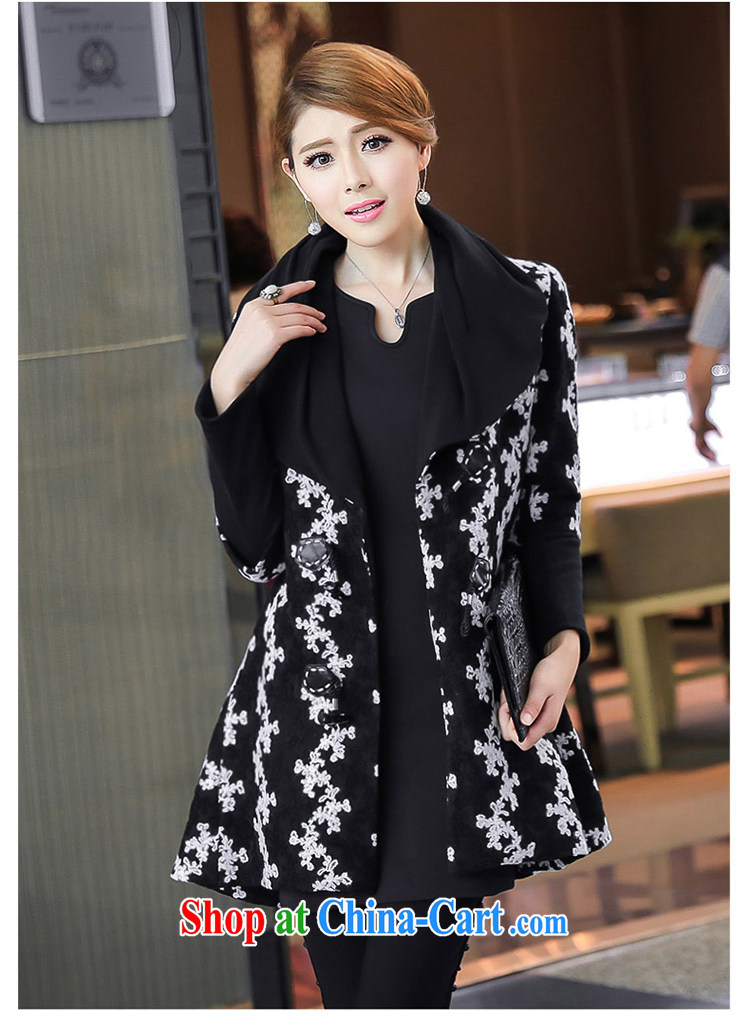 Mephidross economy honey, 2014 autumn and winter, XL women mm thick Korean version, long, thick Cashmere wool that aura coat jacket 5038 black large code 5 XL pictures, price, brand platters! Elections are good character, the national distribution, so why buy now enjoy more preferential! Health