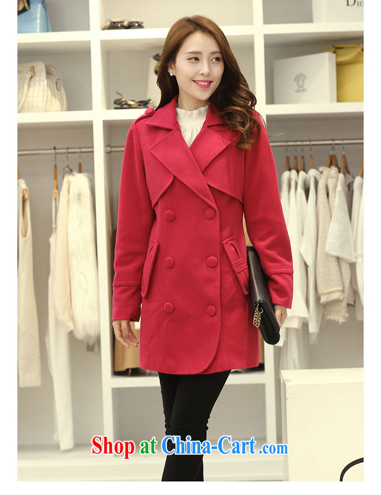 Mephidross economy honey, and indeed increase, women mm thick 2014 autumn and winter, the Korean version, long, long-sleeved cashmere overcoat so gross jacket 5037 the big red code 4 XL pictures, price, brand platters! Elections are good character, the national distribution, so why buy now enjoy more preferential! Health
