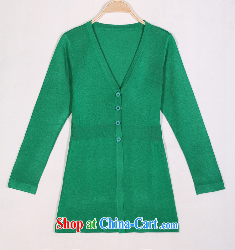 The LAN-fat, XL knitted T-shirt 2015 new thick mm spring Korean lax long sweater girl on T-shirt small jacket green 4 XL 175 - 195 Jack pictures, price, brand platters! Elections are good character, the national distribution, so why buy now enjoy more preferential! Health