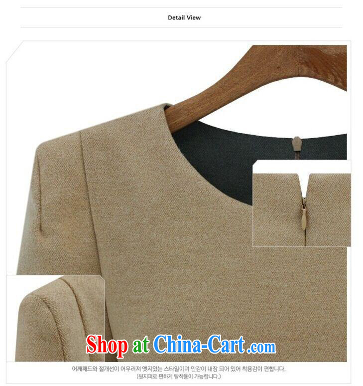 Women mirror 2015 the United States and Europe, female long-sleeved round-neck collar 100 100 civil servants to increase the fat T-shirt jacket #L 9816 apricot XXXL pictures, price, brand platters! Elections are good character, the national distribution, so why buy now enjoy more preferential! Health