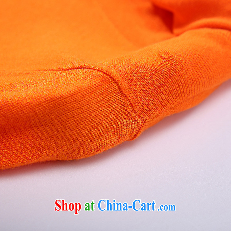 Slim LI Sau 2014 autumn new larger female decoration, 100 ground commuter sweater Q 6277 orange red XL, slim Li-su, and shopping on the Internet