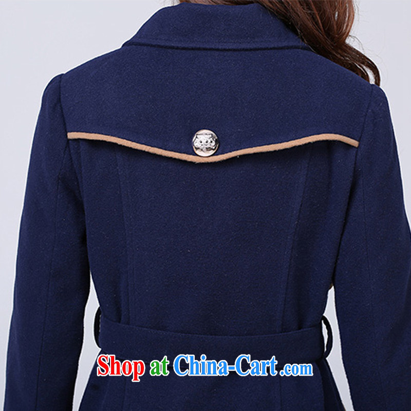 Constitution, and, indeed, women's clothing coats thick sister 2015 winter new sweet temperament double-Korean female long-sleeved thick warm? The Navy XL 100 - 120 jack, constitution, and, shopping on the Internet