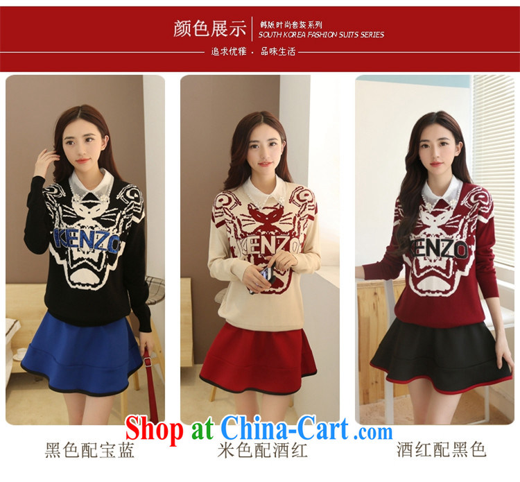 Wen The Greek, spring 2015 new Korean leisure loose the code female Kit dresses ZN 001 wine red with a black XL pictures, price, brand platters! Elections are good character, the national distribution, so why buy now enjoy more preferential! Health
