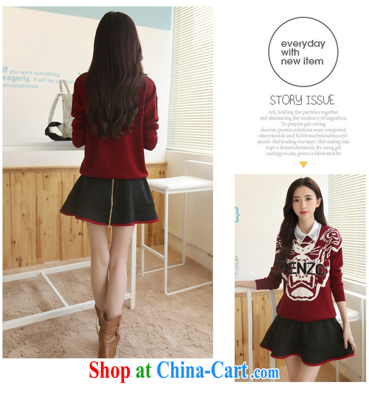 Wen The Greek, spring 2015 new Korean leisure loose the code female Kit dresses ZN 001 wine red with a black XL pictures, price, brand platters! Elections are good character, the national distribution, so why buy now enjoy more preferential! Health