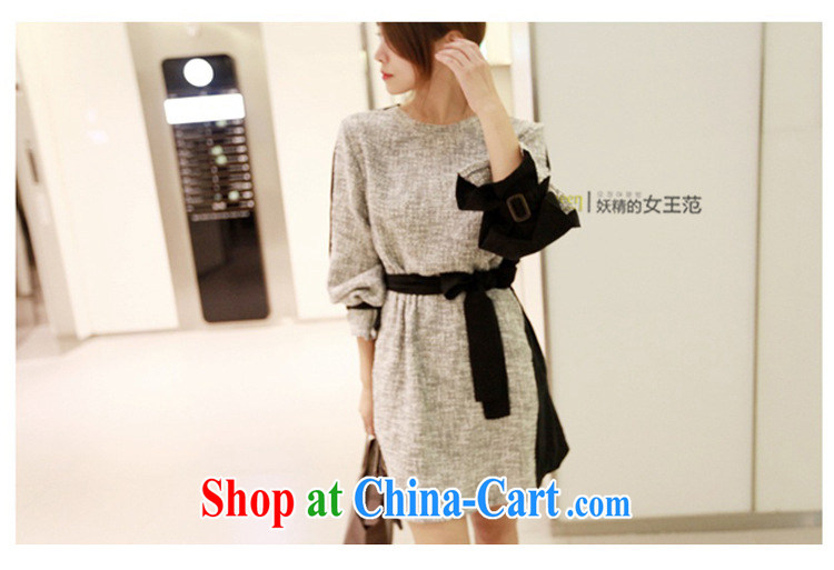 The slave trade 2014 autumn and winter clothing Korean cultivating long-sleeved stitching, with a large, female solid dresses women 1412 picture color XXL pictures, price, brand platters! Elections are good character, the national distribution, so why buy now enjoy more preferential! Health