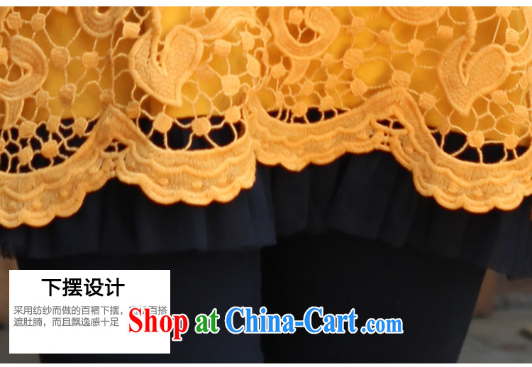 The Taj Mahal, 2015 Flower Spring lace solid shirt girls long-sleeved larger female thick MM large T shirt T-shirt WM 8878 Kang yellow 4 XL pictures, price, brand platters! Elections are good character, the national distribution, so why buy now enjoy more preferential! Health