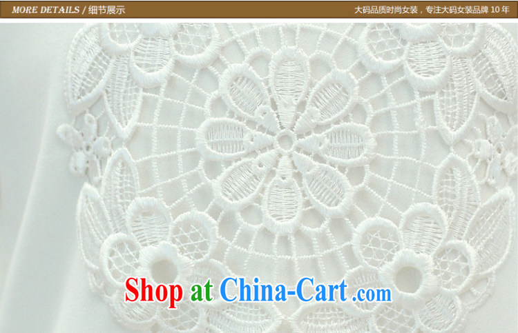 Kai Ting Connie 2015 spring new stylish thick MM graphics thin lace stitching check take T shirt T-shirt large, female white 5 XL for weight 180 - 200 Jack pictures, price, brand platters! Elections are good character, the national distribution, so why buy now enjoy more preferential! Health