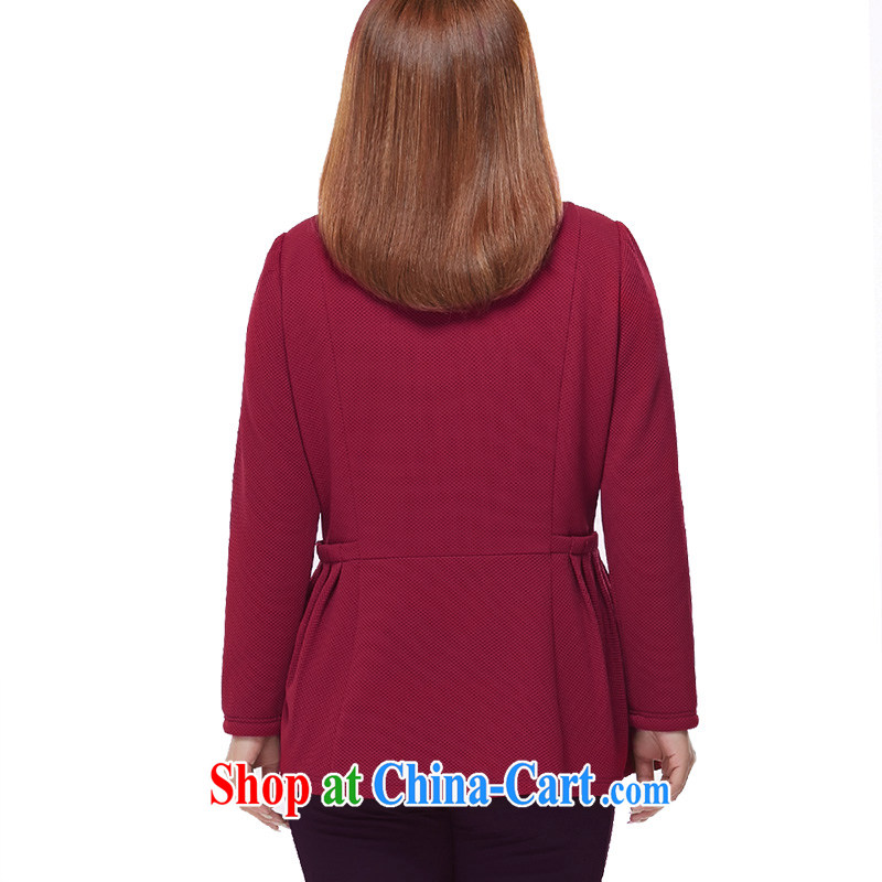 The MsShe Code women winter 2014 new thick MM graphics thin T shirts clearance 2040 wine red 5 XL, Susan Carroll, Ms Elsie Leung Chow (MSSHE), shopping on the Internet