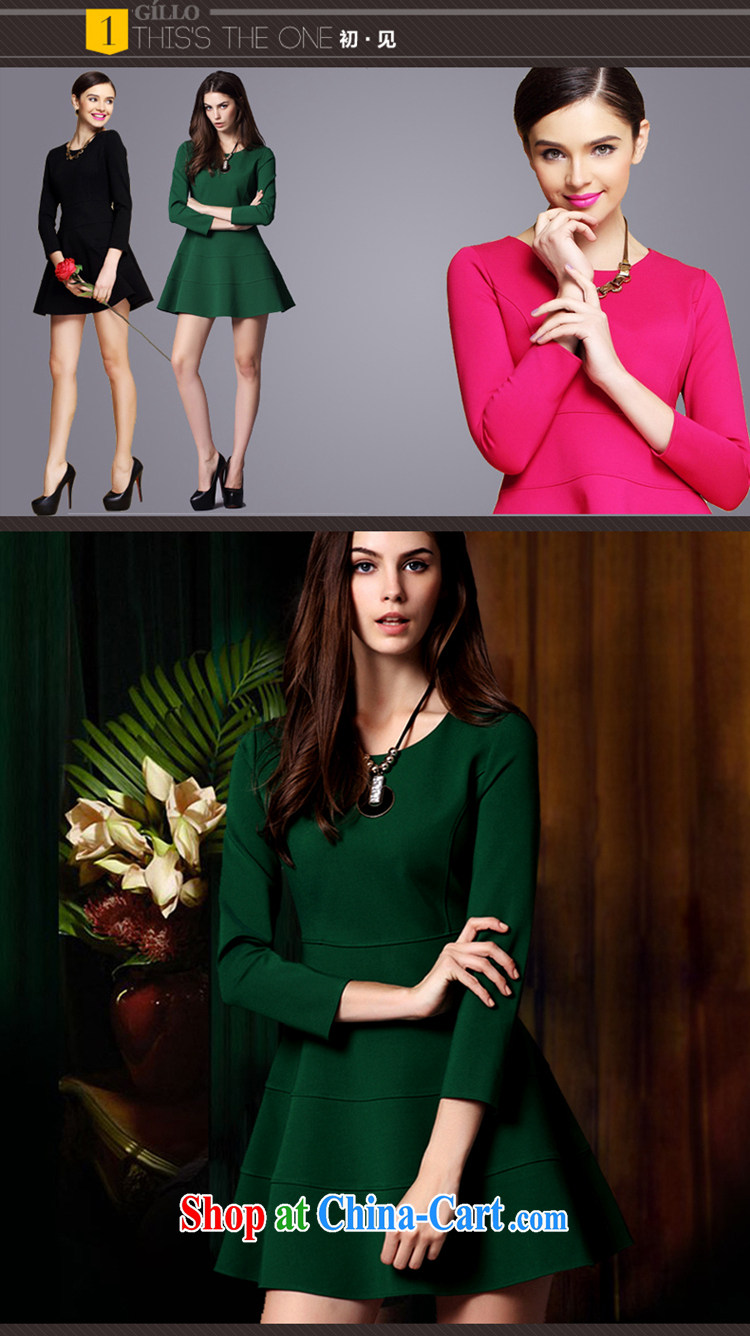 Beautiful followers fall 2014 new Europe and America, the largest number 7 cuffs loose video thin female high-end dresses female A Field dress the waist graphics thin the red XXXXL pictures, price, brand platters! Elections are good character, the national distribution, so why buy now enjoy more preferential! Health