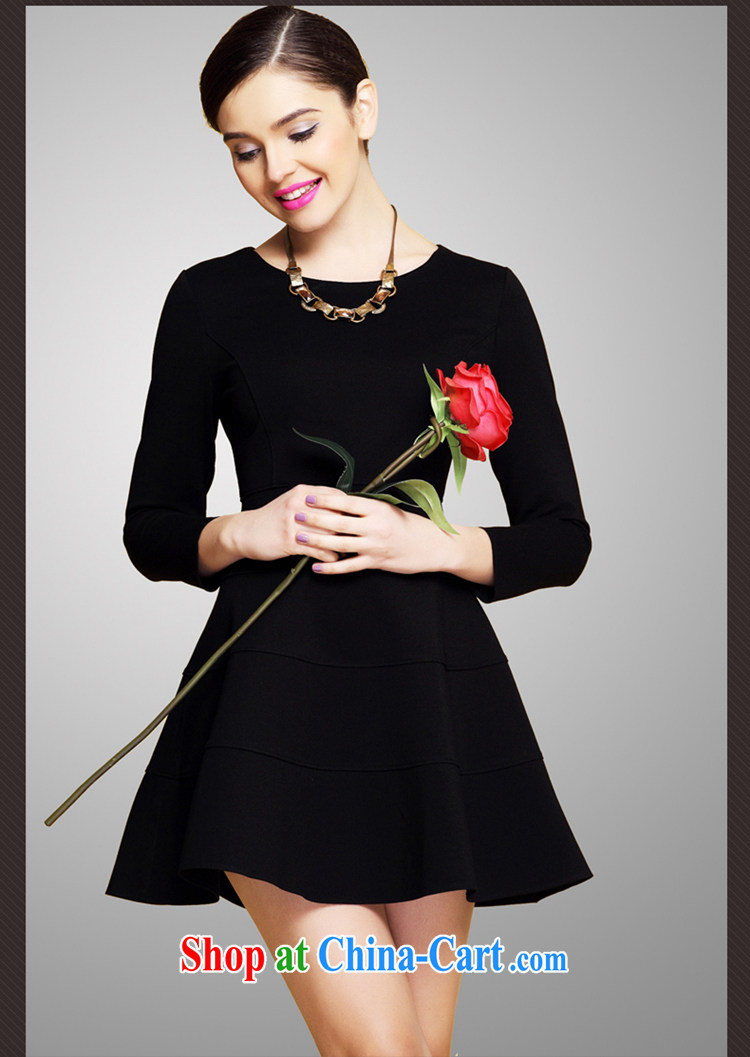 Beautiful followers fall 2014 new Europe and America, the largest number 7 cuffs loose video thin female high-end dresses female A Field dress the waist graphics thin the red XXXXL pictures, price, brand platters! Elections are good character, the national distribution, so why buy now enjoy more preferential! Health
