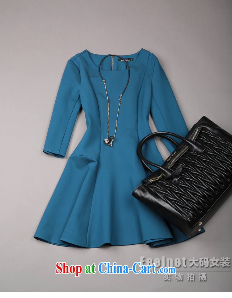 Feelnet thick mm spring new 2015 Korean literature in Europe and the Code female graphics thin dresses 1488. Large blue code 6 XL pictures, price, brand platters! Elections are good character, the national distribution, so why buy now enjoy more preferential! Health