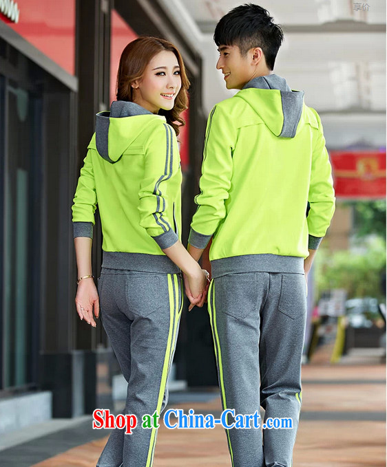 2014 new stylish lounge couples sportswear men and women hit autumn colors XL high-end atmosphere trousers sweater cap two-piece red male XXL pictures, price, brand platters! Elections are good character, the national distribution, so why buy now enjoy more preferential! Health