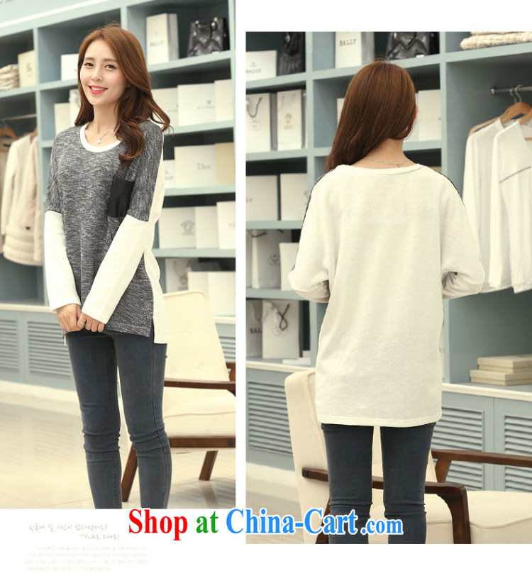 Staff of the fat increase, women with thick mm Autumn with new thick sister Korean Leisure Long loose T shirt long-sleeved cotton S 1714 black and gray 5 200 XL about Jack pictures, price, brand platters! Elections are good character, the national distribution, so why buy now enjoy more preferential! Health