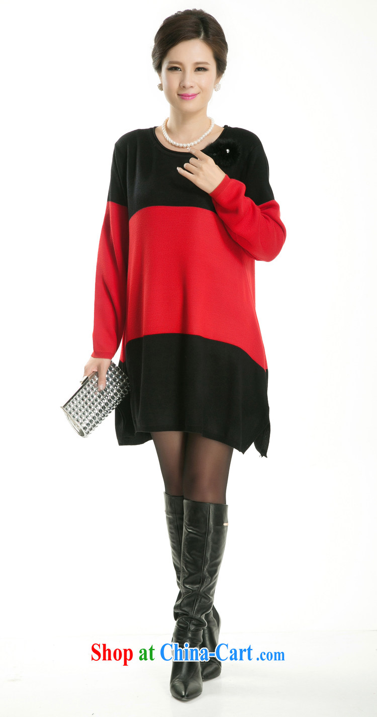 sea routes take new round-collar spell color the code sweaters, long, large, female, solid wear sweaters 6421 - G red are code pictures, price, brand platters! Elections are good character, the national distribution, so why buy now enjoy more preferential! Health
