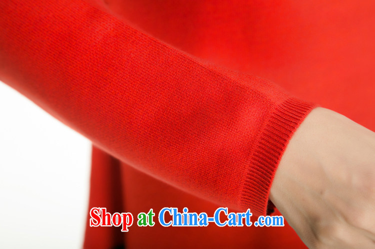 sea routes take new round-collar spell color the code sweaters, long, large, female, solid wear sweaters 6421 - G red are code pictures, price, brand platters! Elections are good character, the national distribution, so why buy now enjoy more preferential! Health