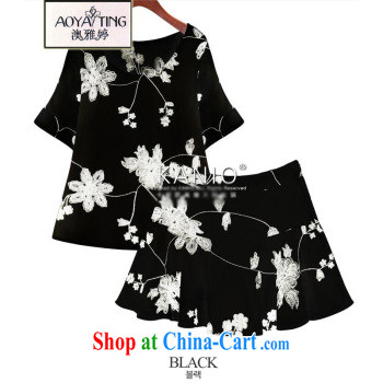 o Ya-ting 2014 European and American women with large, thick MM autumn and the New floral beauty graphics thin dress flouncing skirt high waist shirt skirt picture color XXXXXL pictures, price, brand platters! Elections are good character, the national distribution, so why buy now enjoy more preferential! Health