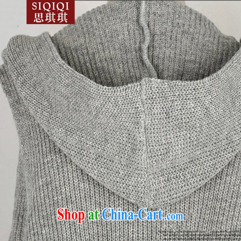 Cisco-gi-gi (SIQIQI) 2015 spring new thick MM in Europe and the Code, long, Ma folder solid color the Code women 1005 MJ light gray 3 XL, Qi Qi (SIQIQI), online shopping