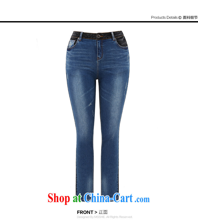The MsShe indeed XL women 2014 autumn and winter new minimalist beauty cowboy castor trousers clearance 7701 cowboy blue T 5 pictures, price, brand platters! Elections are good character, the national distribution, so why buy now enjoy more preferential! Health