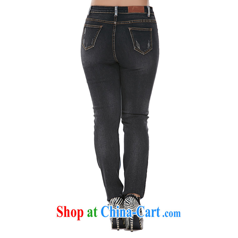 The MsShe indeed XL women 2014 autumn and winter new minimalist beauty cowboy castor trousers clearance 7701 cowboy blue T 5, Susan Carroll, Ms Elsie Leung Chow (MSSHE), online shopping