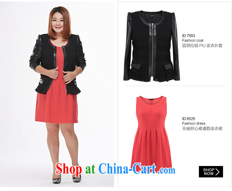 MsShe autumn 2014 the XL women round-collar 100 hem garment with jacket 7503 black 4XL pictures, price, brand platters! Elections are good character, the national distribution, so why buy now enjoy more preferential! Health