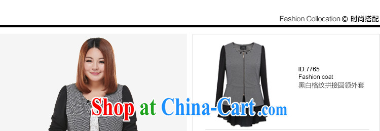 MsShe autumn 2014 the XL women mm thick plaid nails Pearl jacket 7765 black 3 XL pictures, price, brand platters! Elections are good character, the national distribution, so why buy now enjoy more preferential! Health