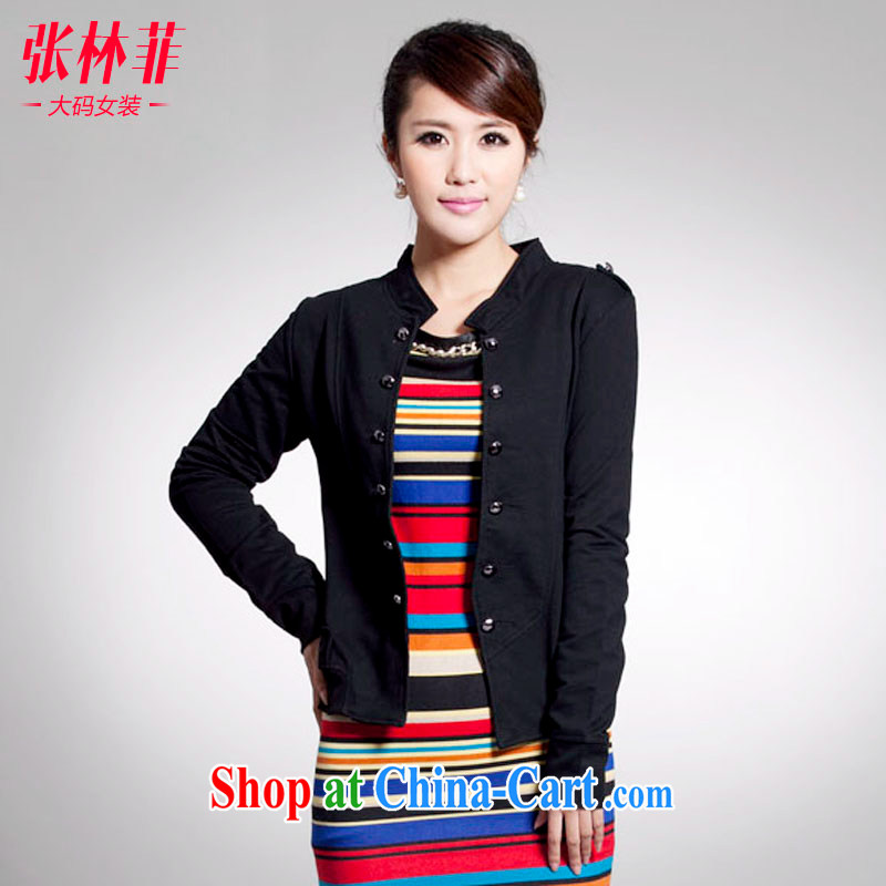 Zhang Lin , thick mm spring new 2015 larger female thick sister jacket jacket, the Netherlands small suit black 4 XL recommendations 180 - 200 jack, Zhang Lin (ZHANGLINFEI), shopping on the Internet