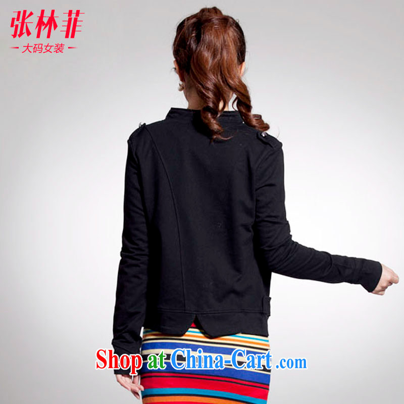 Zhang Lin , thick mm spring new 2015 larger female thick sister jacket jacket, the Netherlands small suit black 4 XL recommendations 180 - 200 jack, Zhang Lin (ZHANGLINFEI), shopping on the Internet