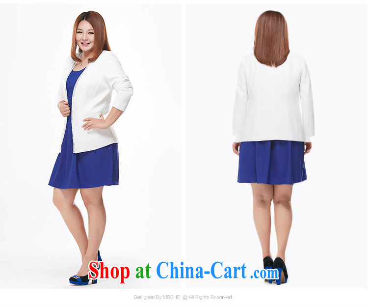 MSSHE XL female 2014 autumn and winter sleeveless vest skirt commuter dress 100 ground XL 6525 color blue 3 XL pictures, price, brand platters! Elections are good character, the national distribution, so why buy now enjoy more preferential! Health