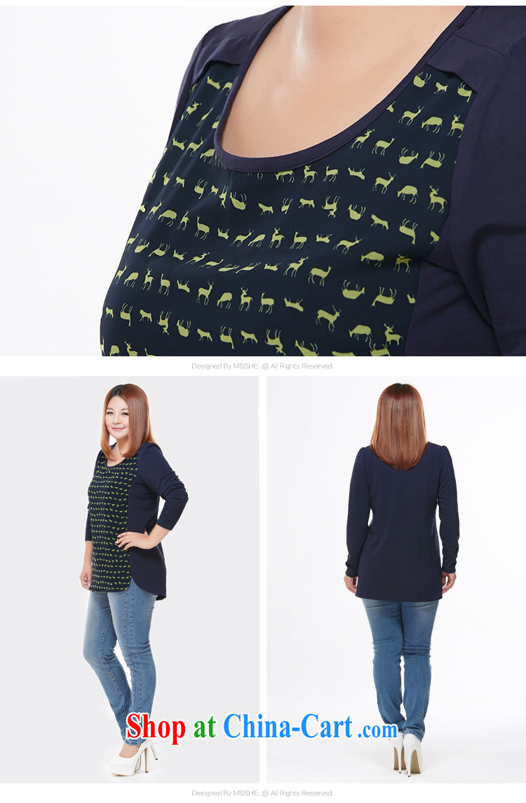 The MsShe indeed increase, women 2015 spring new thick mm long-sleeved T-shirt T shirt solid shirt pre-sale 5762 Tibetan blue deer - pre-sale on 20 June to the 3 XL pictures, price, brand platters! Elections are good character, the national distribution, so why buy now enjoy more preferential! Health