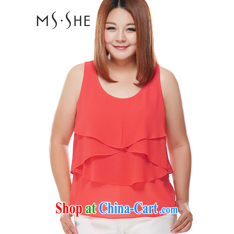 MSSHE XL girls 2014 new Autumn with solid stretch cotton vest straps snow woven flouncing 6657 sweet white 5 XL, Susan Carroll, Ms Elsie Leung Chow (MSSHE), online shopping