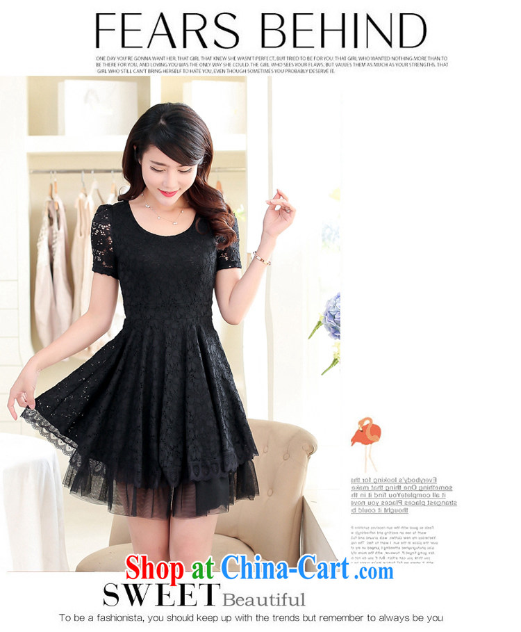 ZORMO Korean version of the greater code female summer mm thick and fat XL lace dresses Princess skirt short skirt black XXXXL 160 - 185 Jack pictures, price, brand platters! Elections are good character, the national distribution, so why buy now enjoy more preferential! Health
