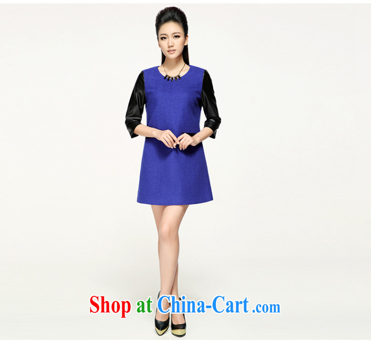 The Mak is the women early autumn 2014 the new thick mm stylish British wind loose cuff in dress 43,368 blue 5 XL pictures, price, brand platters! Elections are good character, the national distribution, so why buy now enjoy more preferential! Health