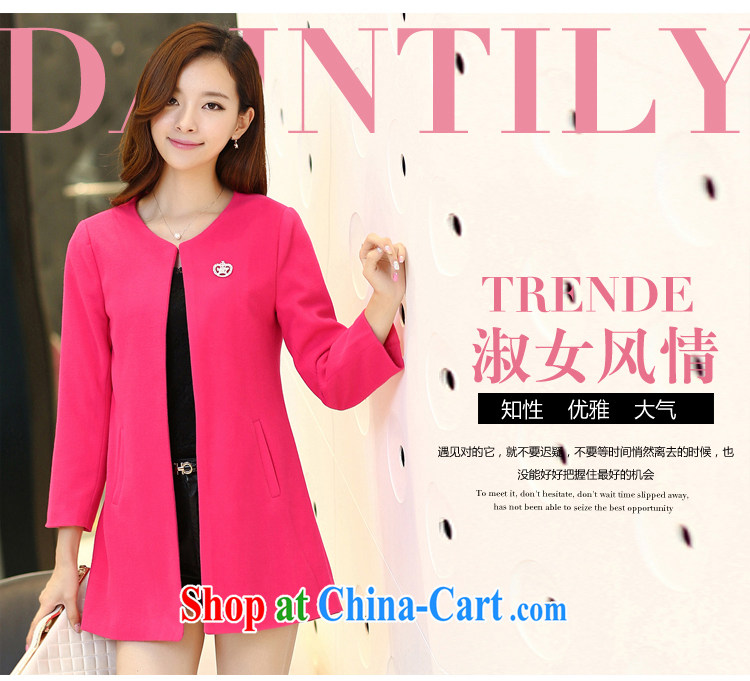 Blue Fox Spring and Autumn and the New Korean version of the greater code lady aura beauty graphics thin round-collar 9 cuffs, long, plain-colored hair is wind jacket coat female yellow XXL pictures, price, brand platters! Elections are good character, the national distribution, so why buy now enjoy more preferential! Health