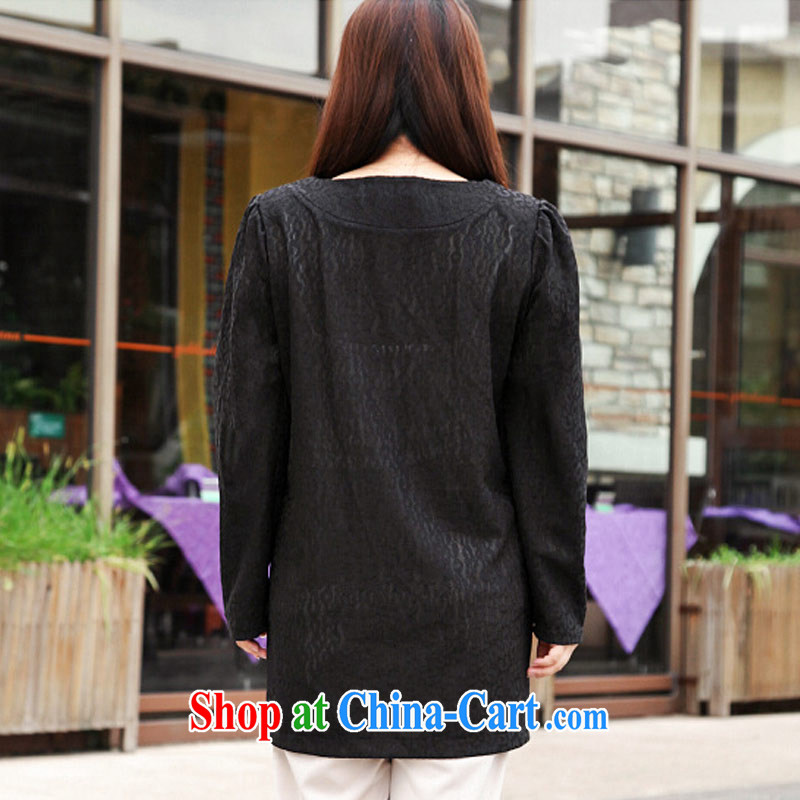 Hi Princess slave Korean large, female composite lace long jacket, has been the long-sleeved T-shirt the simple ground 100 T-shirt A 8399 Black Large Number 2 XL 175 jack, Hi Marguerite was slavery, and, on-line shopping