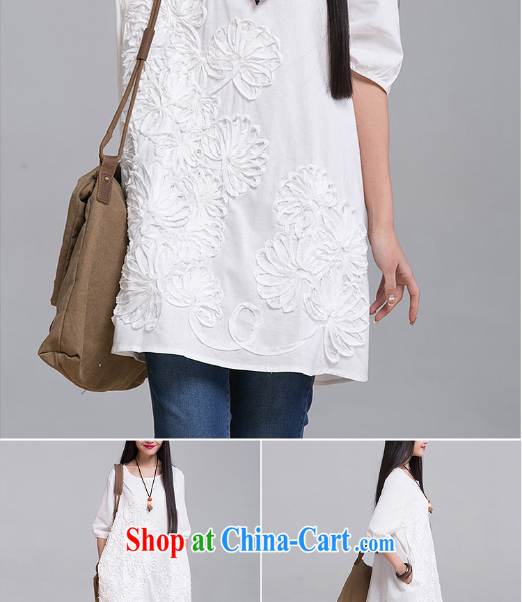 The micro-SIA new, larger female summer thick sister graphics thin, the fat and the cotton embroidered short sleeve loose round-collar, long thick mm dresses girls T-shirt wine red XXL code/145 - 160 Jack pictures, price, brand platters! Elections are good character, the national distribution, so why buy now enjoy more preferential! Health