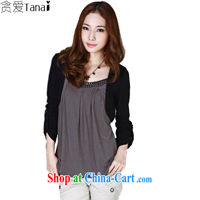 Loved spring new Korean Leisure Centers mm loose the fat increase, female 200 Jack long-sleeved shirt T 102 Magenta 3 XL recommended weight around 175, loved (Tanai), and, on-line shopping
