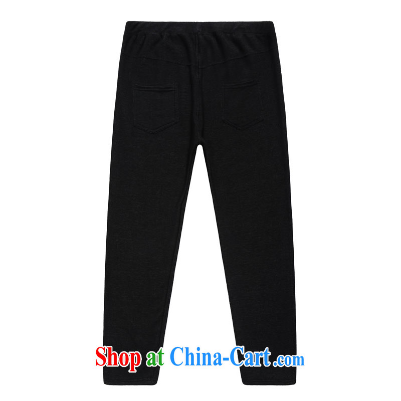Hi Princess slave thick MM larger women the lint-free cloth thicken the jeans high waist pants solid reference and comfortable and warm anti-static pants black large code are code 130 - 200 jack wear, Hi Maria slavery, shopping on the Internet