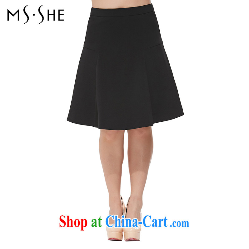 MSSHE XL girls 2014 new Autumn with Solid Black high waist 100 hem skirt waist skirt 6386 black T 6, Susan Carroll, Ms Elsie Leung Chow (MSSHE), shopping on the Internet