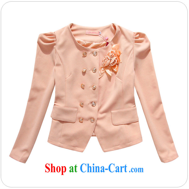 Constitution Yi XL women 2015 autumn and the New Korean Beauty aura OL career small suits long-sleeved double-thick people spend pink can reference brassieres option, or the customer, constitution, and shopping on the Internet