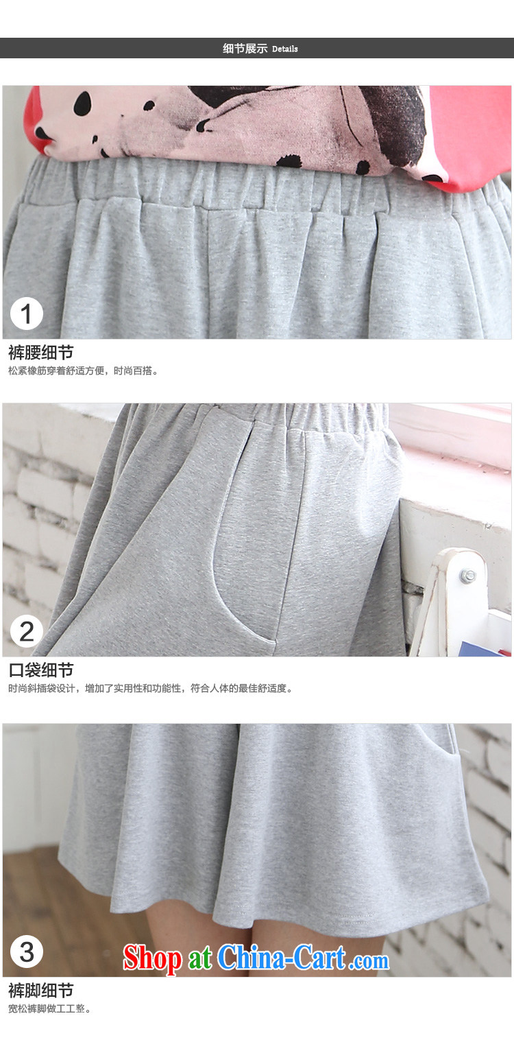 Limited time clearance -- the Code women mm thick summer 2014 new elastic waist dress pants casual relaxed shorts 6712 gray 3 XL pictures, price, brand platters! Elections are good character, the national distribution, so why buy now enjoy more preferential! Health