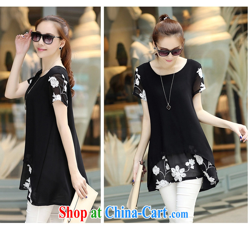 Yoga, 2015 summer new women short-sleeved thick MM larger snow woven shirts X 1146 #black XXL pictures, price, brand platters! Elections are good character, the national distribution, so why buy now enjoy more preferential! Health