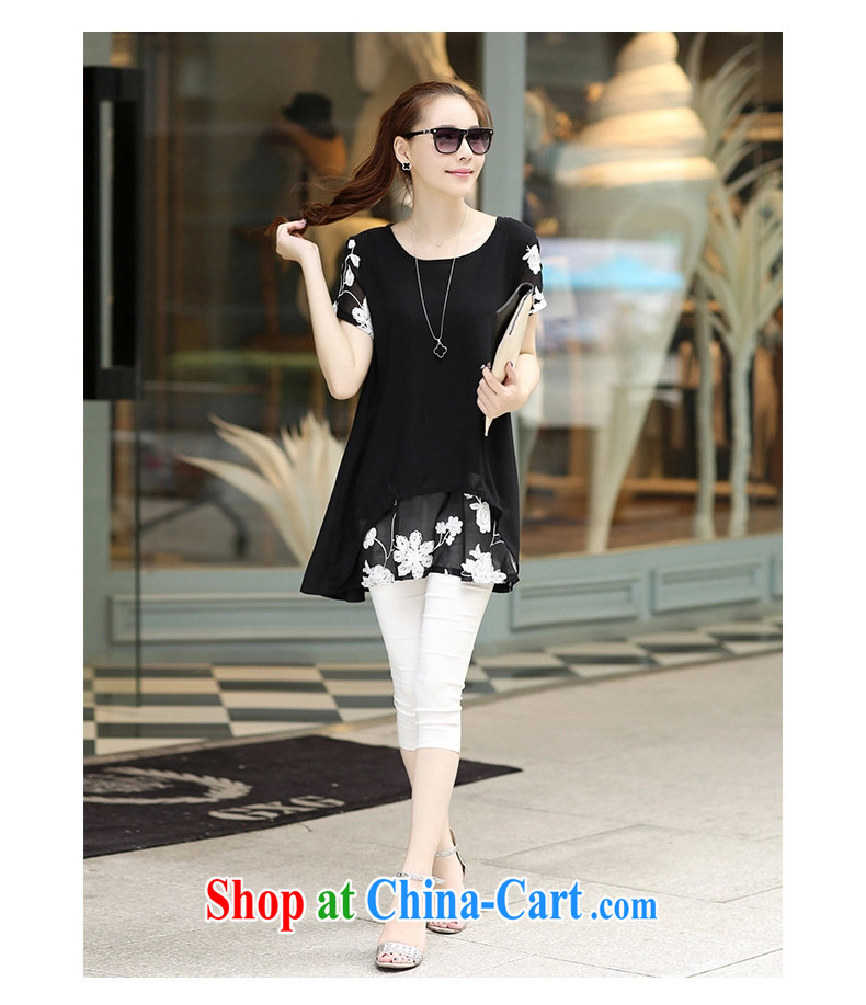 Yoga, 2015 summer new women short-sleeved thick MM larger snow woven shirts X 1146 #black XXL pictures, price, brand platters! Elections are good character, the national distribution, so why buy now enjoy more preferential! Health