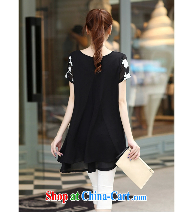 Yoga, 2015 summer new women short-sleeved thick MM larger snow woven shirts X 1146 #black XXL pictures, price, brand platters! Elections are good character, the national distribution, so why buy now enjoy more preferential! Health