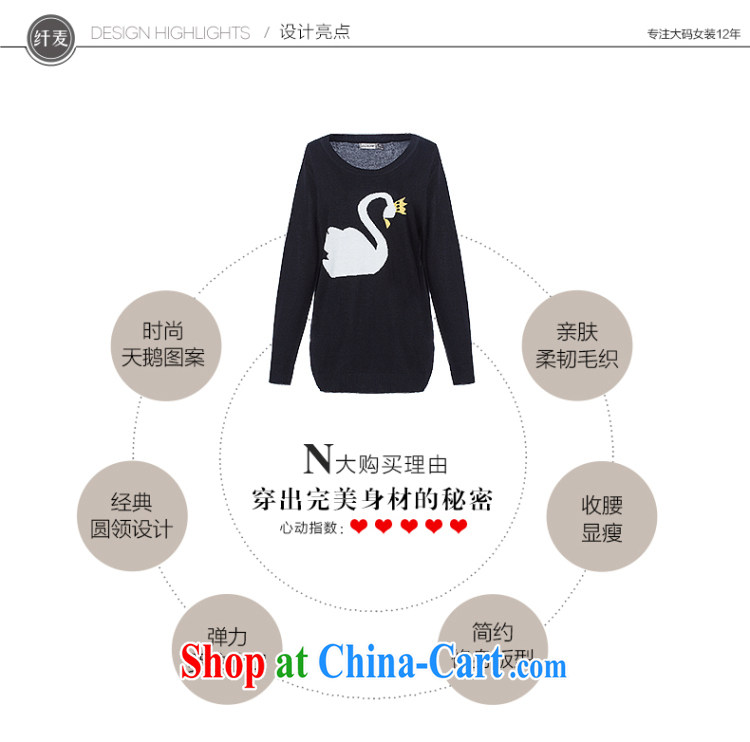 The Mak larger women 2014 winter clothing new thick mm stylish graphics thin long-sleeved sweater girls head 944132179 black 3 XL pictures, price, brand platters! Elections are good character, the national distribution, so why buy now enjoy more preferential! Health