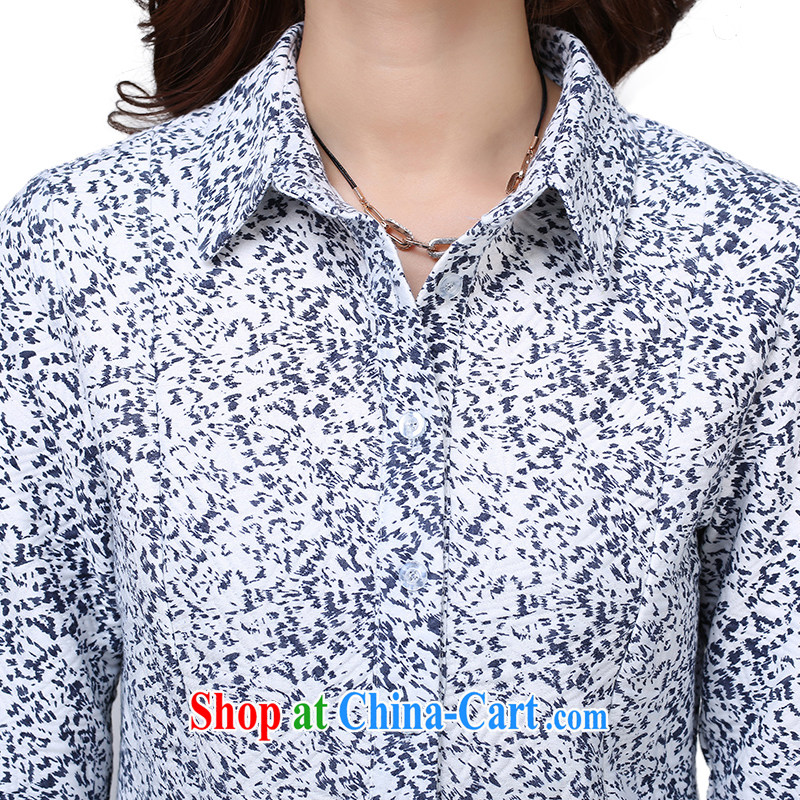 Constitution, and diverse and, indeed, female spring 2015 folder T cotton shirts thick long warm beauty long-sleeved lapel dry Turkey temperament shirt figure 3XL 145 - 160 jack, constitution, Jacob (QIANYAZI), online shopping