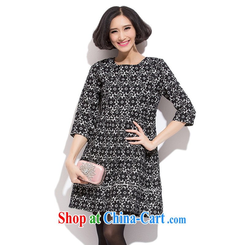 Zhang Lin , the fertilizer XL thick mm autumn 2015 the new King, Lady cuff in the collar lace cotton dress the code graphics thin Korean version as the color 5 XL recommendations 180 - 200 jack, Zhang Lin (ZHANGLINFEI), and, on-line shopping