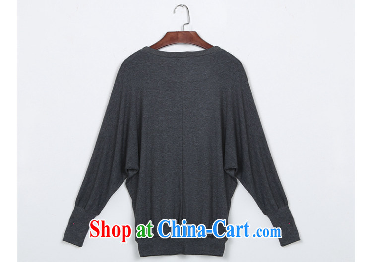 The ink marks spring 2015 new Korean trendy, female long-sleeved shirt T loose video thin round-collar bat sleeves shirt T T-shirt casual shirts solid dark gray 4 XL (170 - 190 ) jack pictures, price, brand platters! Elections are good character, the national distribution, so why buy now enjoy more preferential! Health